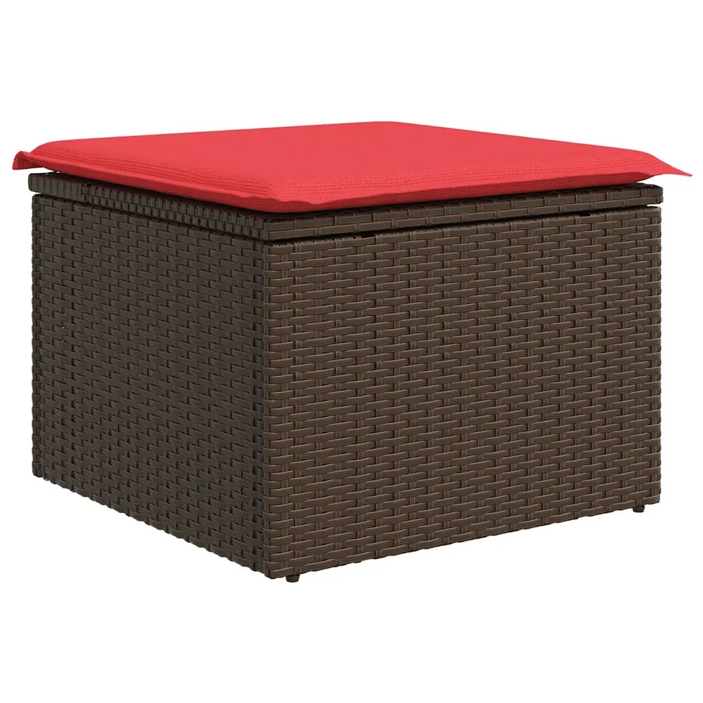 Set Divano da Giardino Marrone polyrattan 3345994