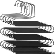 Multi-hangers spaziali per ogni 5 paia di pantaloni a forma di S con presa antiscivolo per pantaloni jeans e accessori