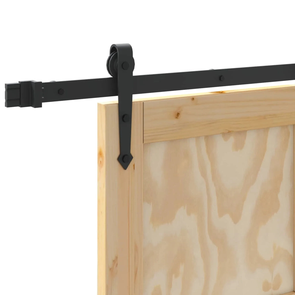 Porta scorrevole ORKDAL Naturale e Nero 73,5 x 211 cm 3445576