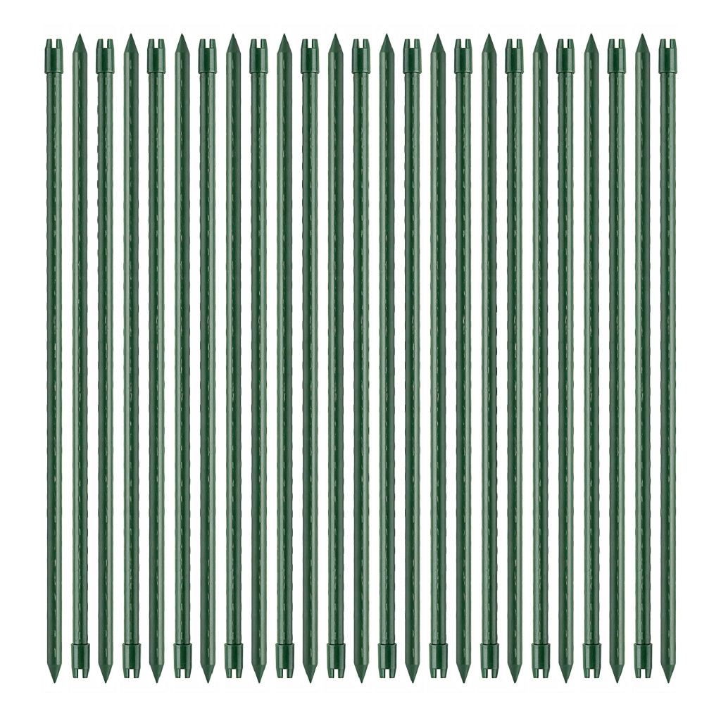 25 Pezzi Paletti in Acciaio per Piante Bastoni di Supporto Stecche per Orto e Recinzioni Tutori Di Varie Misure Resistenti  180 cm – Ø 16 mm