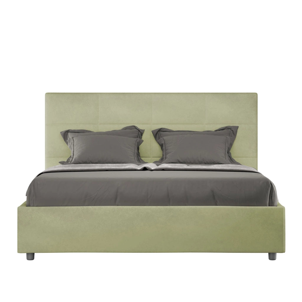 Letto Matrimoniale 160x190 cm con Rete Mika Tè verde