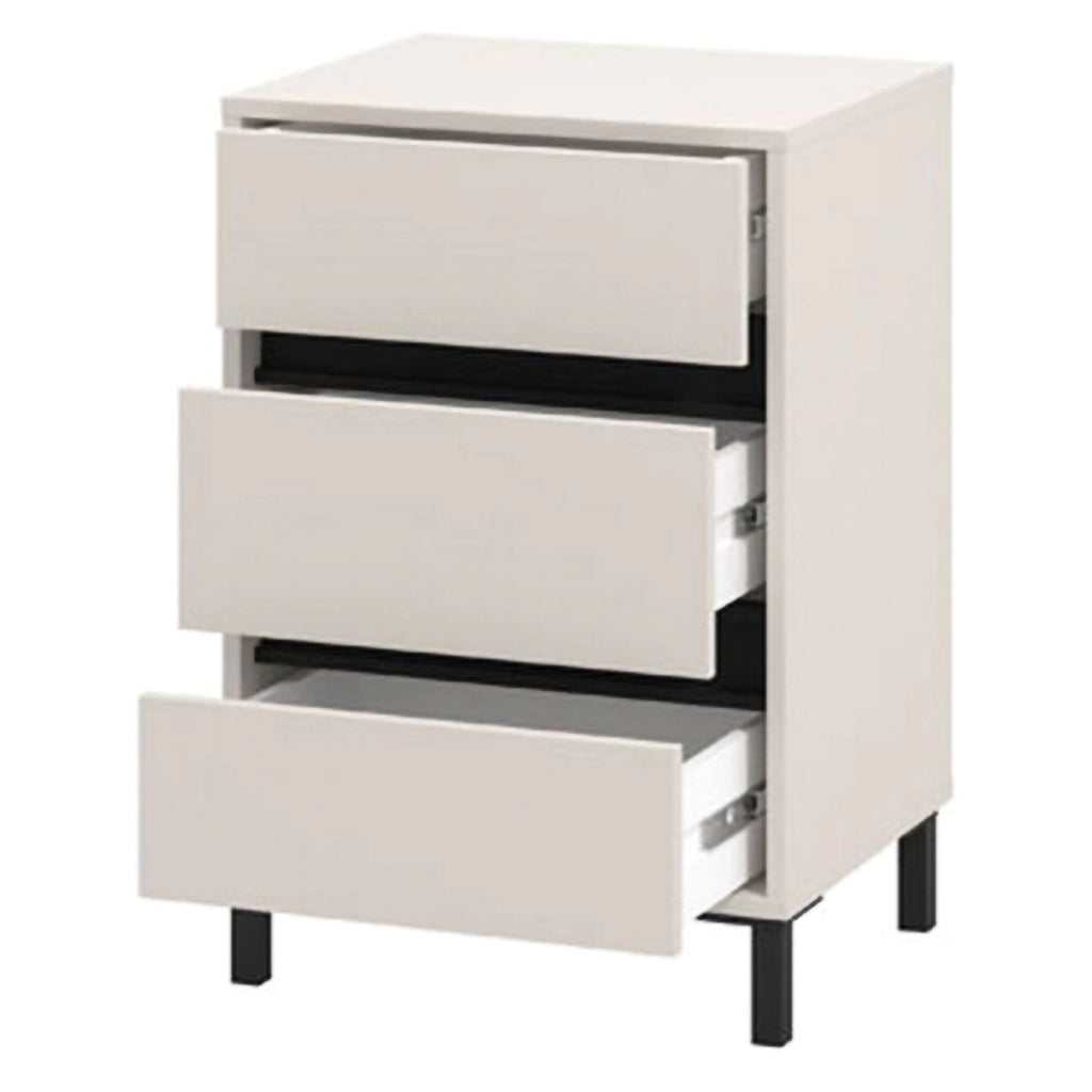 Combarren, Comodino un Ripiano, 48x40x71h cm Bianco