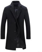 Giubbotto Impermeabile Uomo Inverno - Lungo - Con Cappuccio - Chiusura a Singolo Bottone - Poliestere - Adatto per Autunno/Inverno - Impermeabile