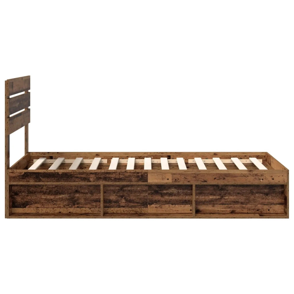 Struttura del letto Legno vecchio 100 x 200 cm Pino massello 3411453