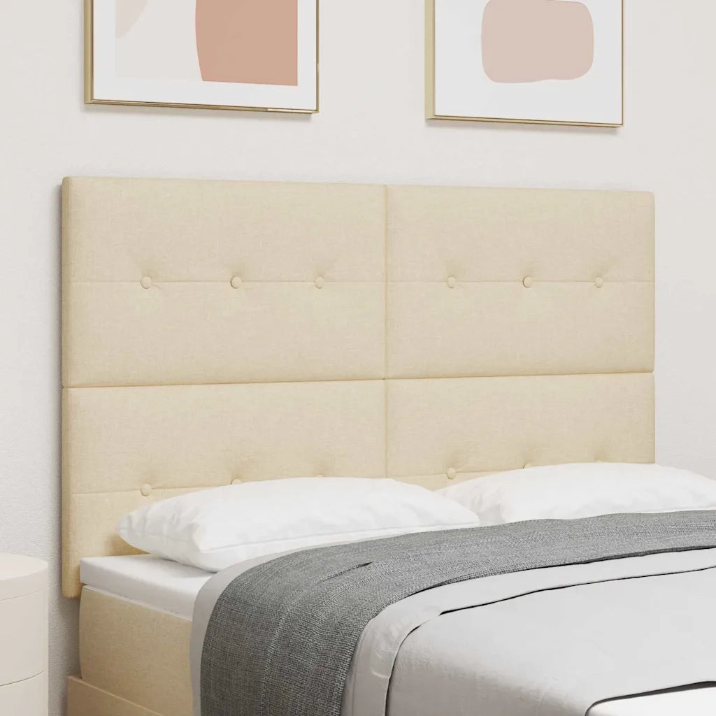 Testiera | Testata LED con strisce LED con Testiera | Testata Crema 160 cm Tessuto