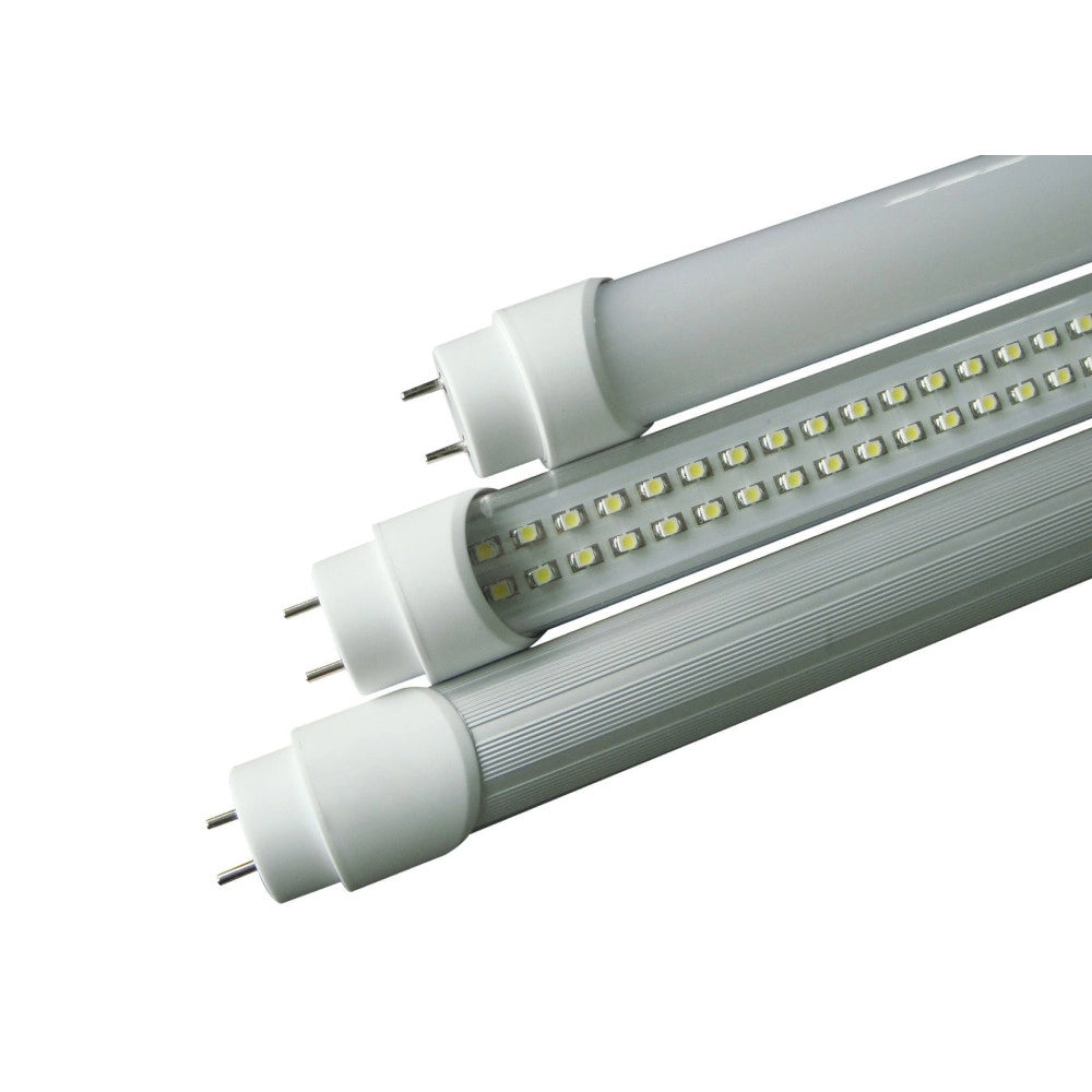 Trade Shop - Tubo Neon Led T8 18w 220v Smd Potenti Tubo Neon "120 Cm" Luce Fredda E/o Calda - -bianco Freddo  Copertura Trasparente    -
