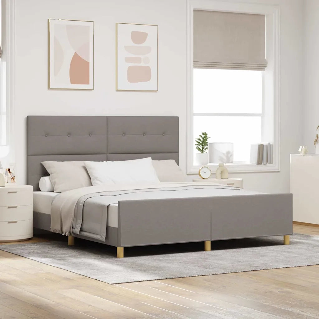 Letto matrimoniale | Letto per adulti | Struttura del letto con testiera Talpa 180 x 200 cm Tessuto