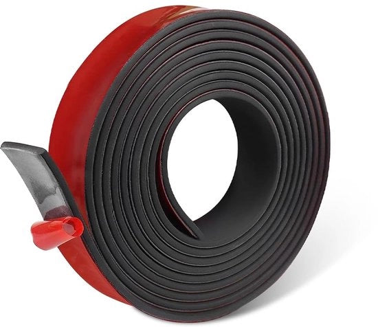 Striscia di gomma adesiva - Striscia di adegamento - Striscia di isolamento acustico - Striscia di protezione dalle vibrazioni - Gomma nitrile - Alta flessibilità