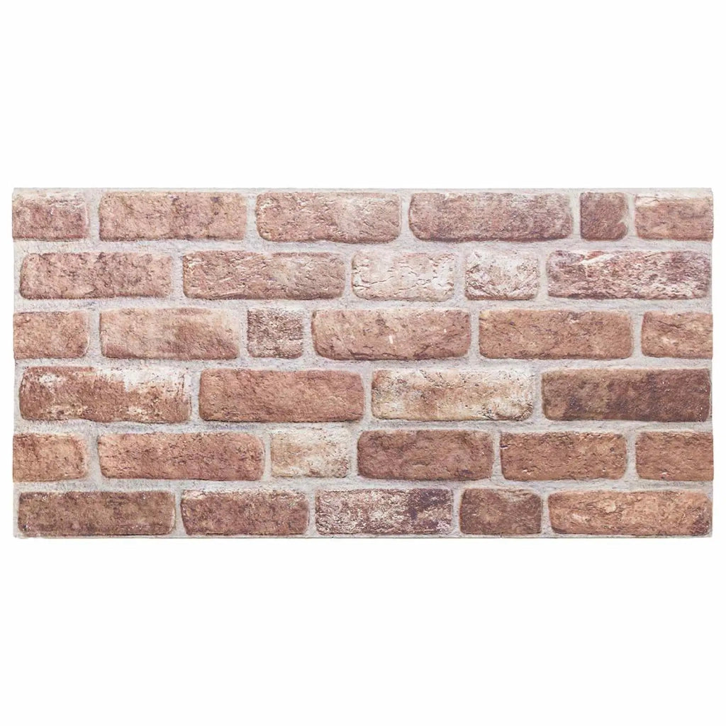 Pannelli da parete 10 pcs Marrone 100 x 50 cm Schiuma EPS 42046098