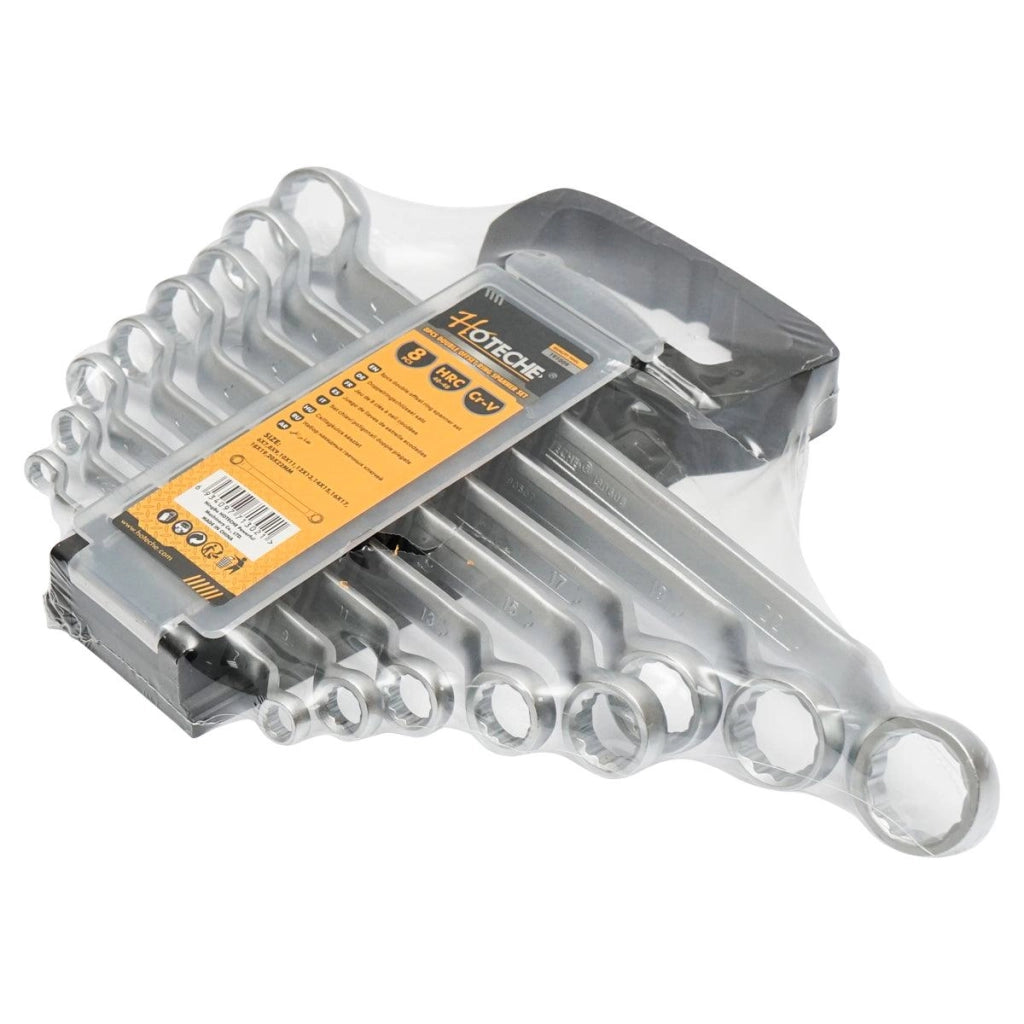 Set chiavi ad anello 8 pezzi 6-22mm Cr-V Hoteche