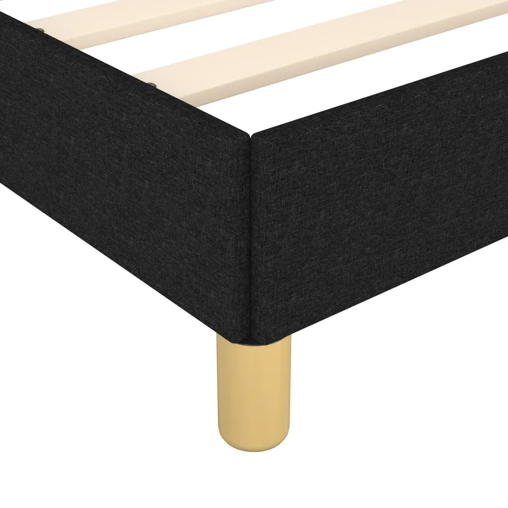 Giroletto senza Materasso Nero 120x190 cm in Tessuto 3270501