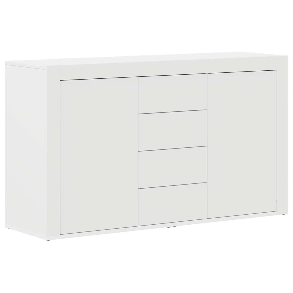 Credenza | Madia | Buffet da pranzo | Armadio da pranzo con cassetto Bianco 120 x 36 x 69 cm Legno multistrato