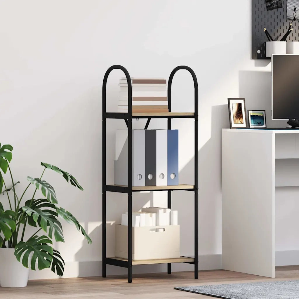 Libreria-Scaffale per Libri-Mobile di Stoccaggio Rovere Sonoma 40 x 30 x 109 cm Legno multistrato 587605