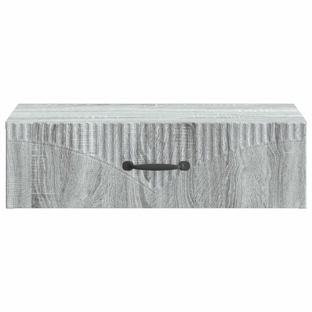 Tavolino da Parete Laterale Grigio Sonoma 59 x 34,5 x 17 cm 899001