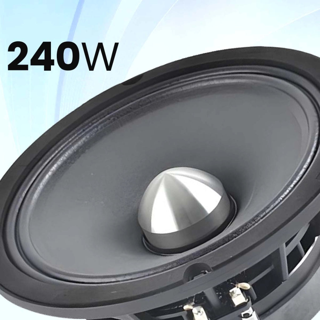 Altoparlante per auto 240W Sensibilità 92dB 16×16cm Nero Avizar