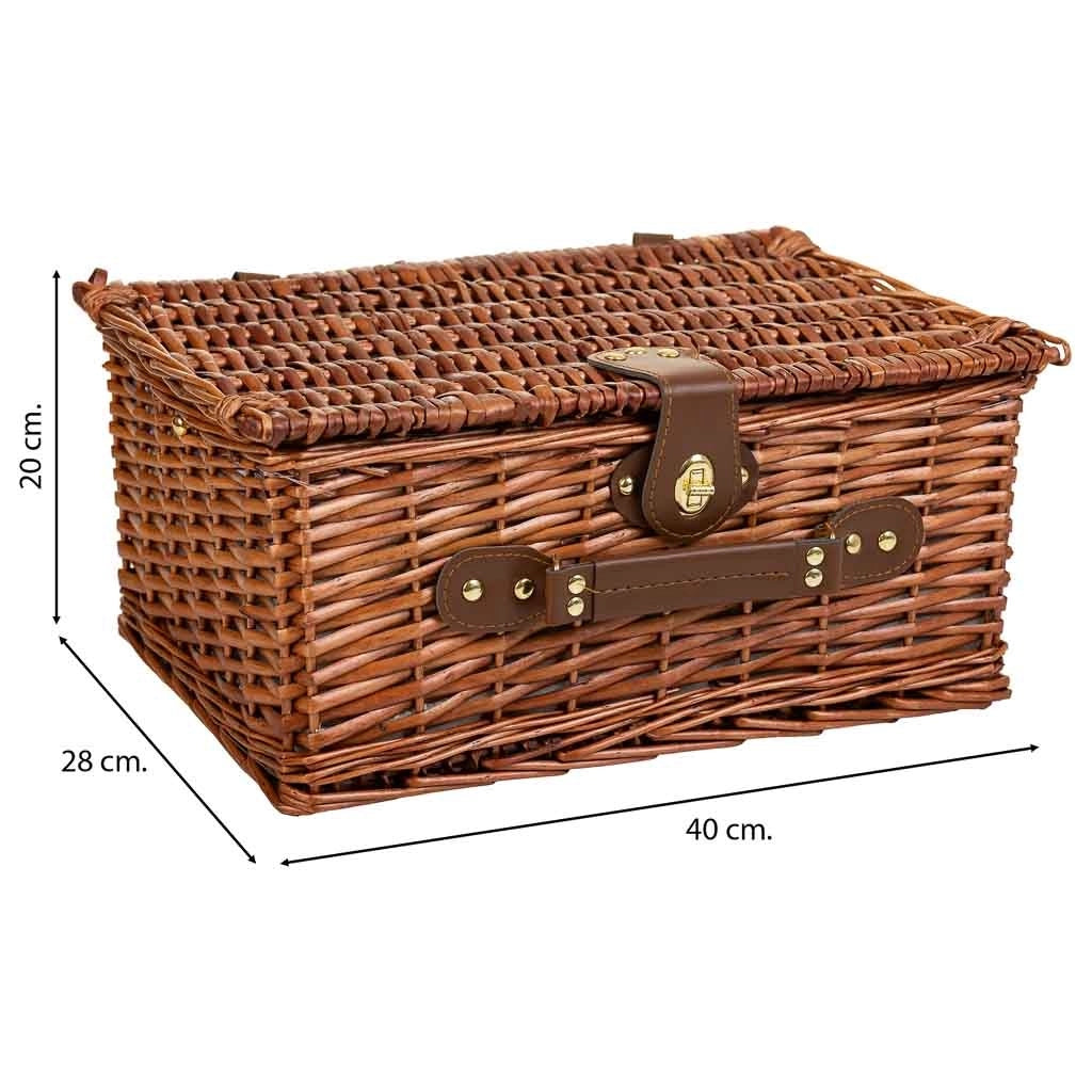 Cestino pic-nic marrone 40x28x20h