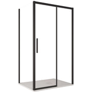 Box Doccia Angolare 80x120 cm 1 Anta Scorrevoe in Cristallo Trasparente 6mm H195 Bonussi Eliane