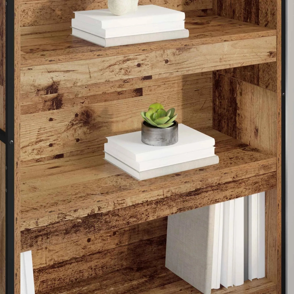 Armadio per Libri 2 pcs Legno vecchio 80 x 30 x 155 cm 3403008