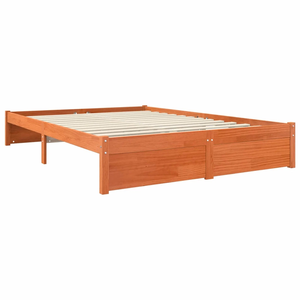 Struttura del letto Marrone cerato 140 x 200 cm