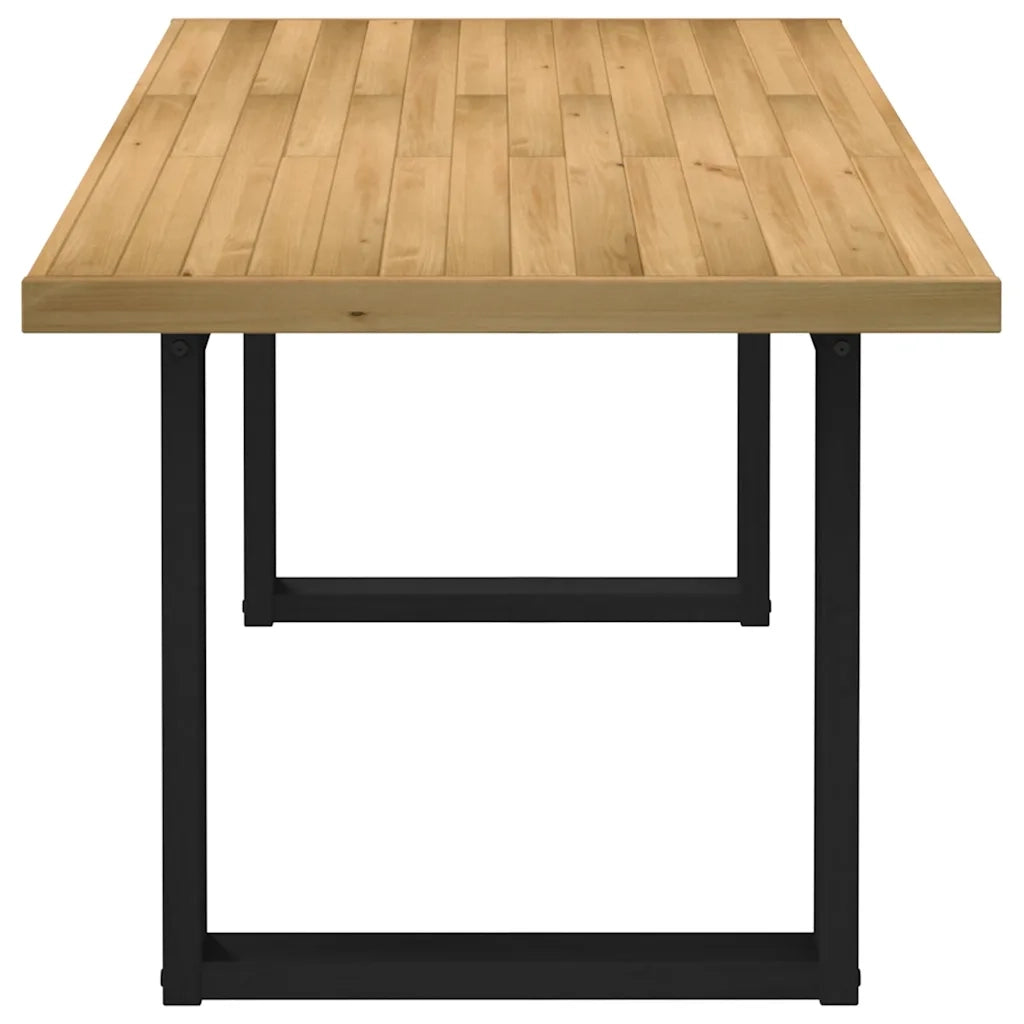 Tavolo Pranzo NOAIN Gambe a Forma U 180x90x75 cm Legno Massello 3328259