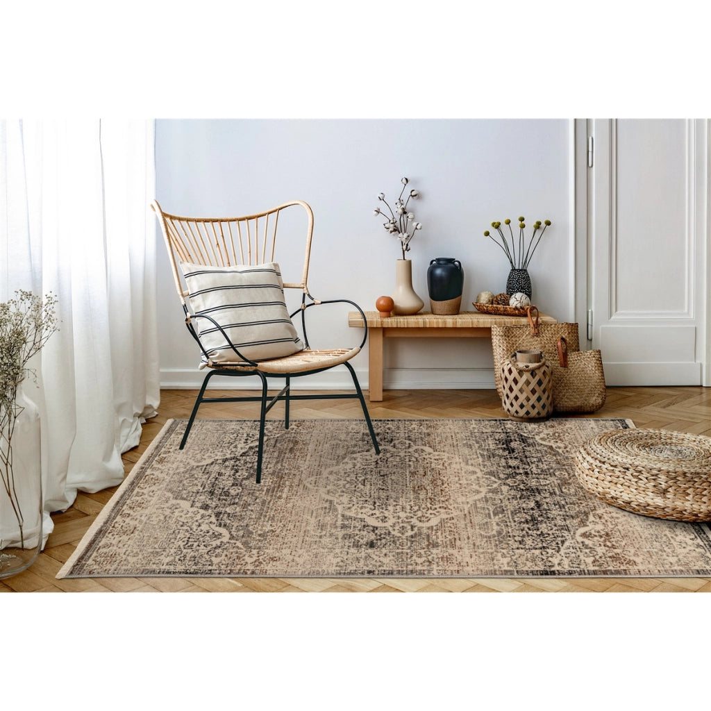 Tappeto orientale Charu 700 Beige 80x150 cm