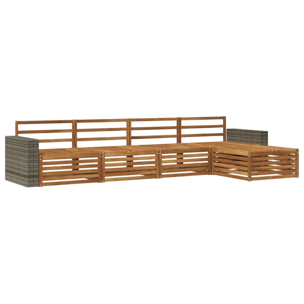 Set di divani da esterno 5 pcs Naturale 3383247