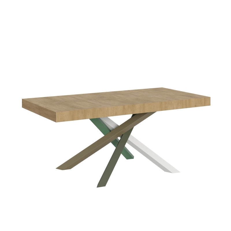 Tavolo allungabile 90x180/284 cm Volantis telaio gambe 4 colori (A) - Quercia Natura
