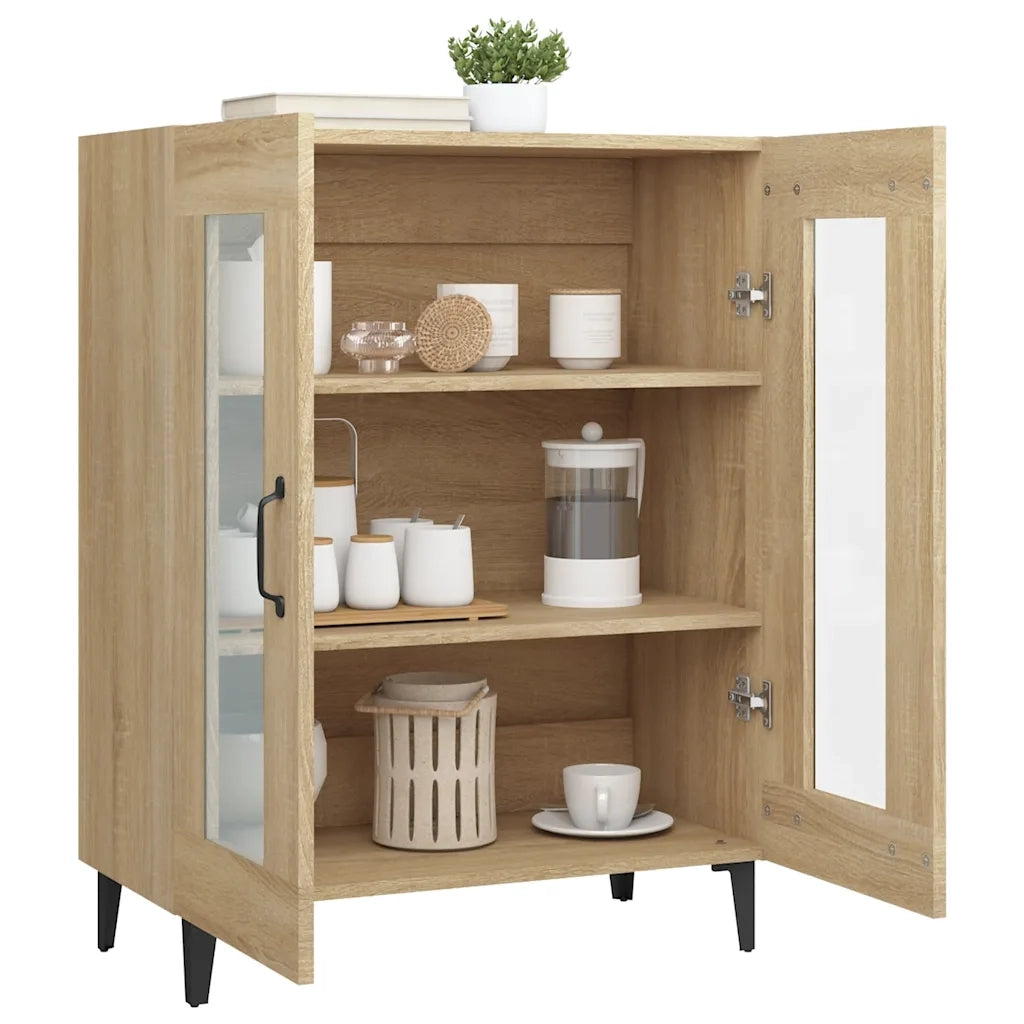 Credenza Rovere Sonoma 69,5x34x90 cm in Legno Multistrato 812126