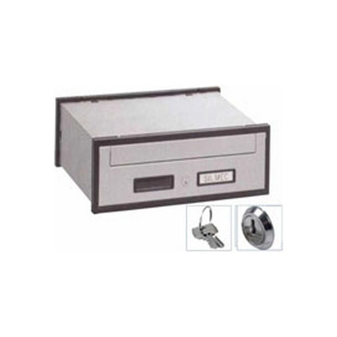 Silmec SC30-102-72 Casellario Postale Serie SC1 in Alluminio con Apertura Frontale e Chiusura con Chiave colore Argento