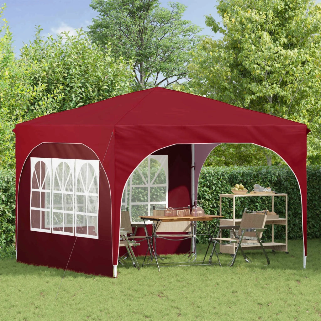 Tenda per feste a pop-up-Gazebo 290 x 290 x 245 cm Borgogna 922938