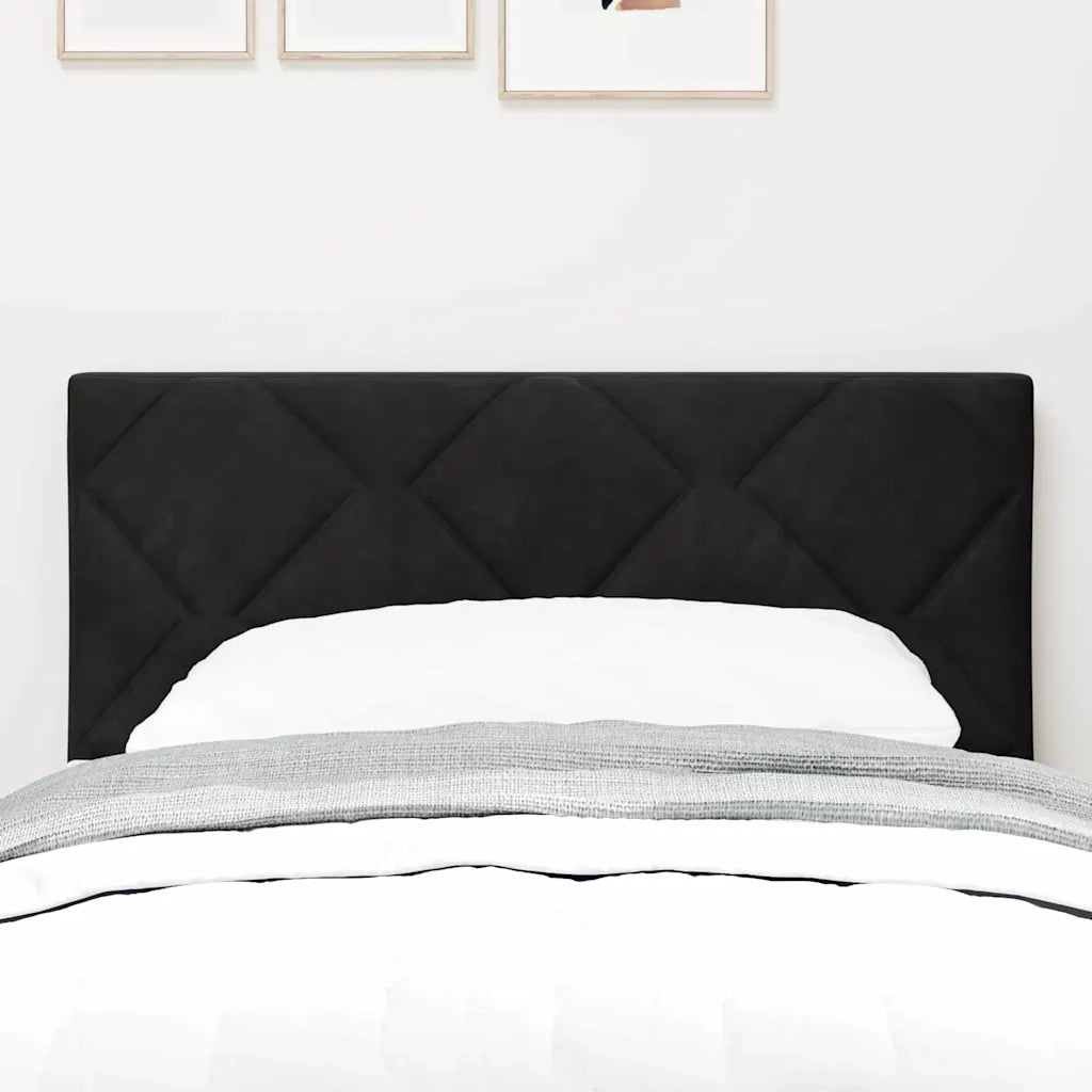 Testiera | Testata LED Nero 80 cm Velluto