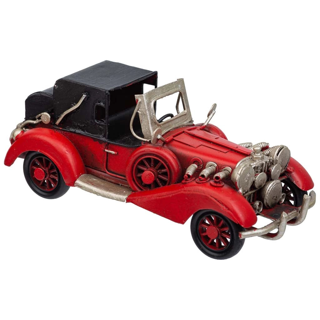 Auto in metallo rossa 16x7,5x7h