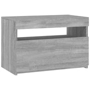 Mobile TV | Armadietto TV | Mobile Porta TV con Luci LED Grigio Sonoma 60x35x40 cm