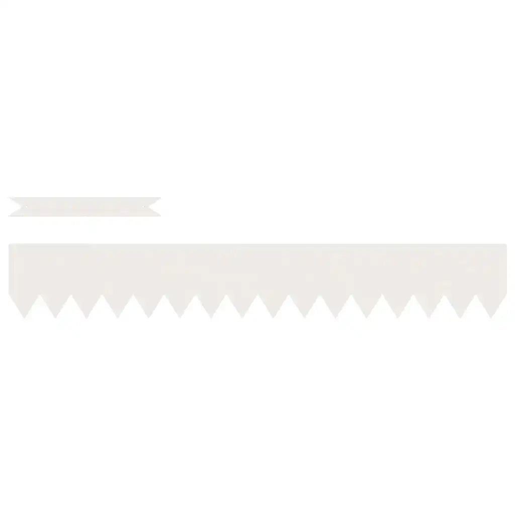 Bordura per Prato 50 pcs Bianco 100 x 0,05 x 15 cm 865925
