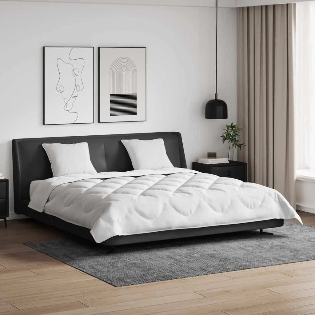 Piumone | Duvet con cuscino 3 pz Bianco Microfibra