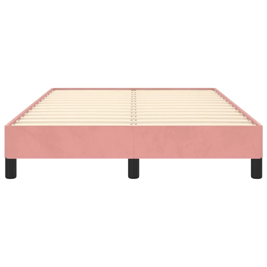 Letto matrimoniale | Letto per adulti | Giroletto senza Materasso Rosa 120x190 cm Velluto