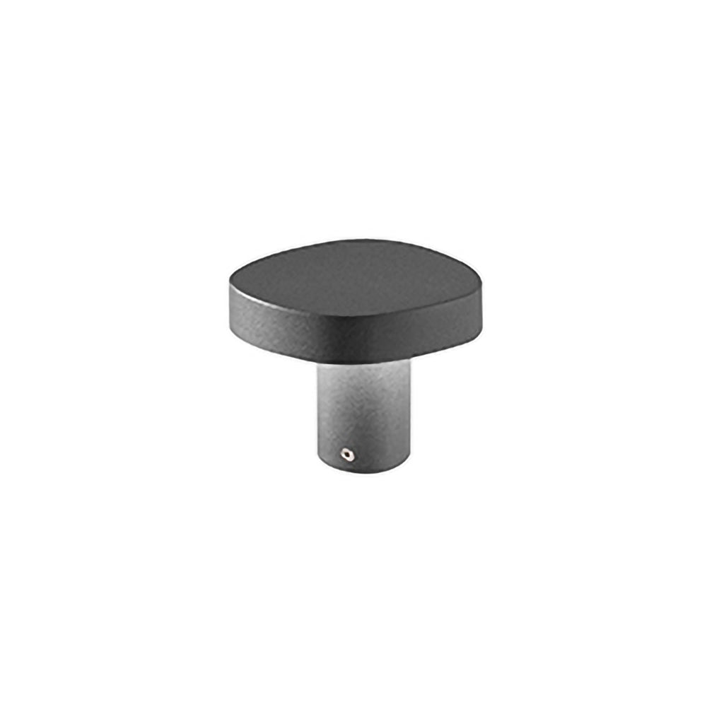 Zafferano Ciottolo - Paletto Led da esterno IP54 7W 3000K design moderno in alluminio per giardini e vialetti - 10 cm Corten