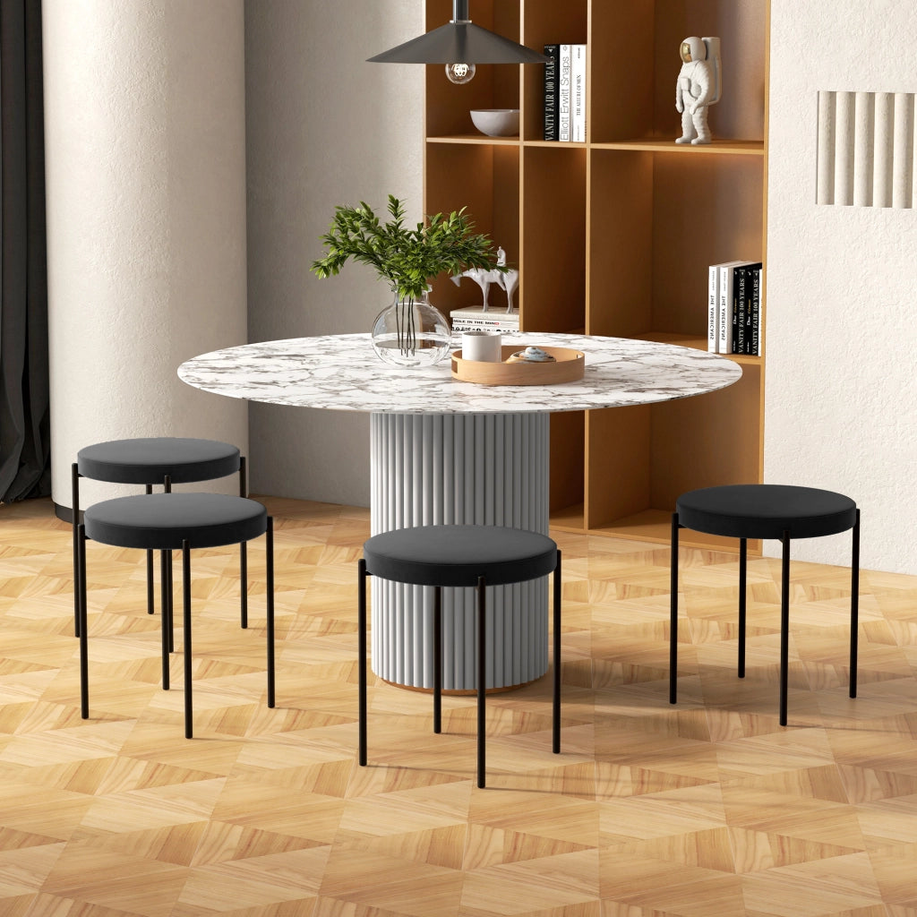 Sedia da pranzo ¨C Minimal ¨C Nero 41.5x41.5x46 cm