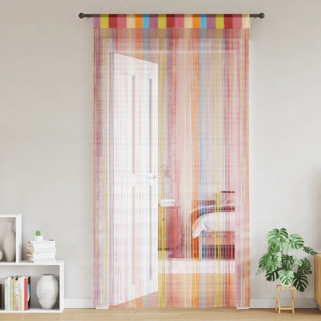 Tende a Filo 2 pz Multicolore 140x250 cm 4102038
