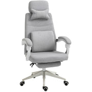 Sedia da ufficio, sedia da gaming, sedia con rotelle, ergonomica, poliestere, schiuma, pannello multistrato, 62 x 68 x 117-127 cm