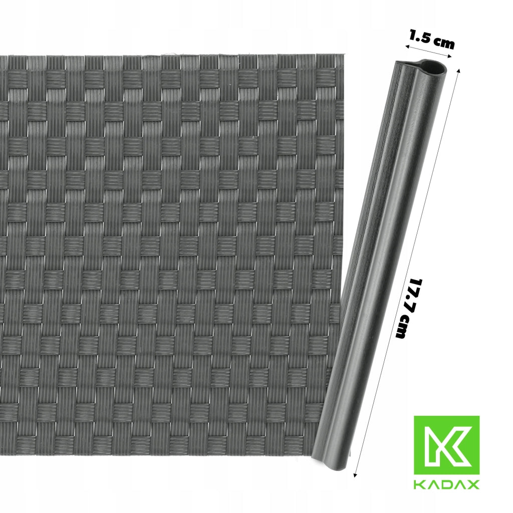 Clip KADAX da 19 cm per nastro per recinzione, ganci per nastro per recinzione, grigi, 2 pezzi