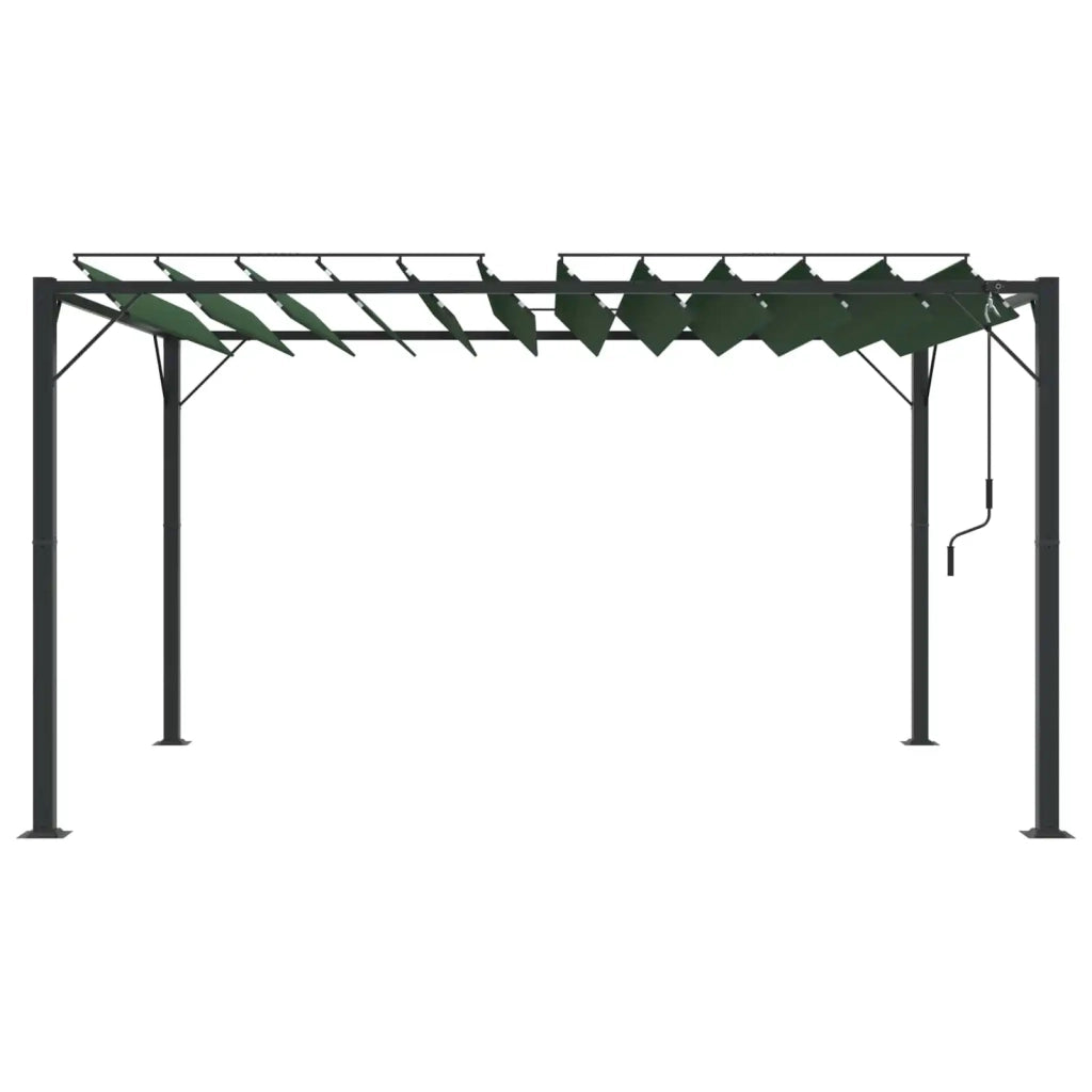 Gazebo con tetto ventilato Verde 3 x 4 x 2,14 m 42030525