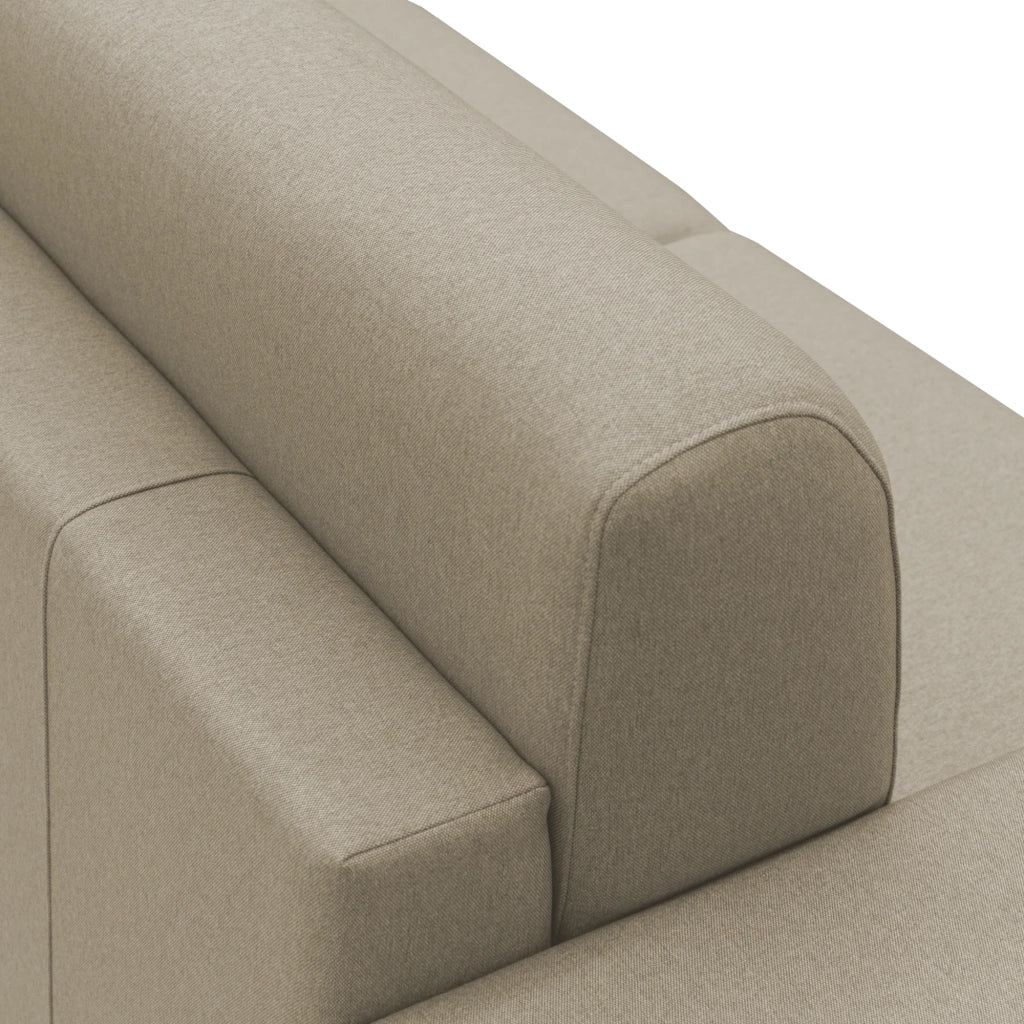 Chris Divano letto angolare 5 posti in tessuto impermeabile T13 288 cm Sinistro (mat. 160x197) beige