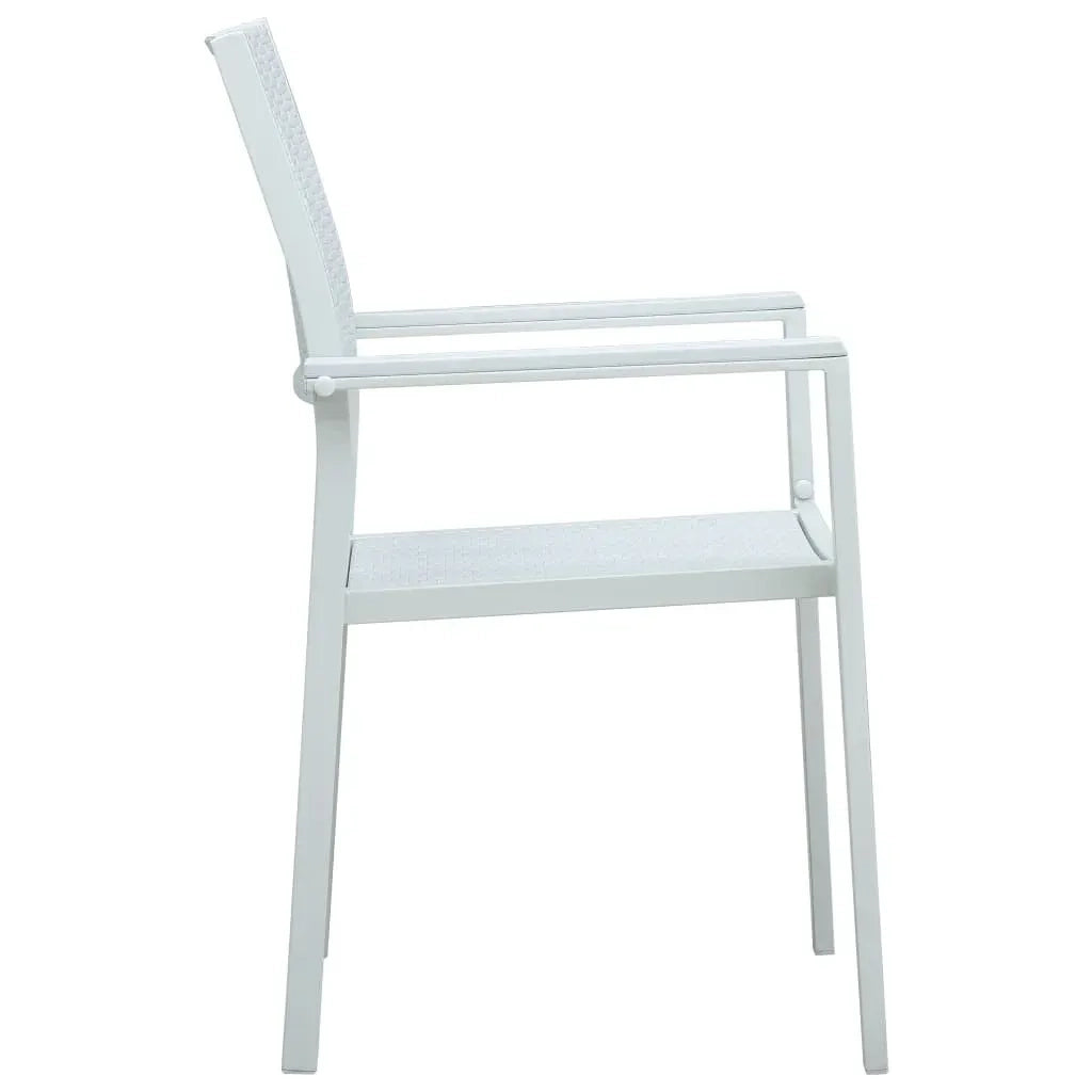Set Mobili da Pranzo per Giardino 5 pz Bianco 3099258