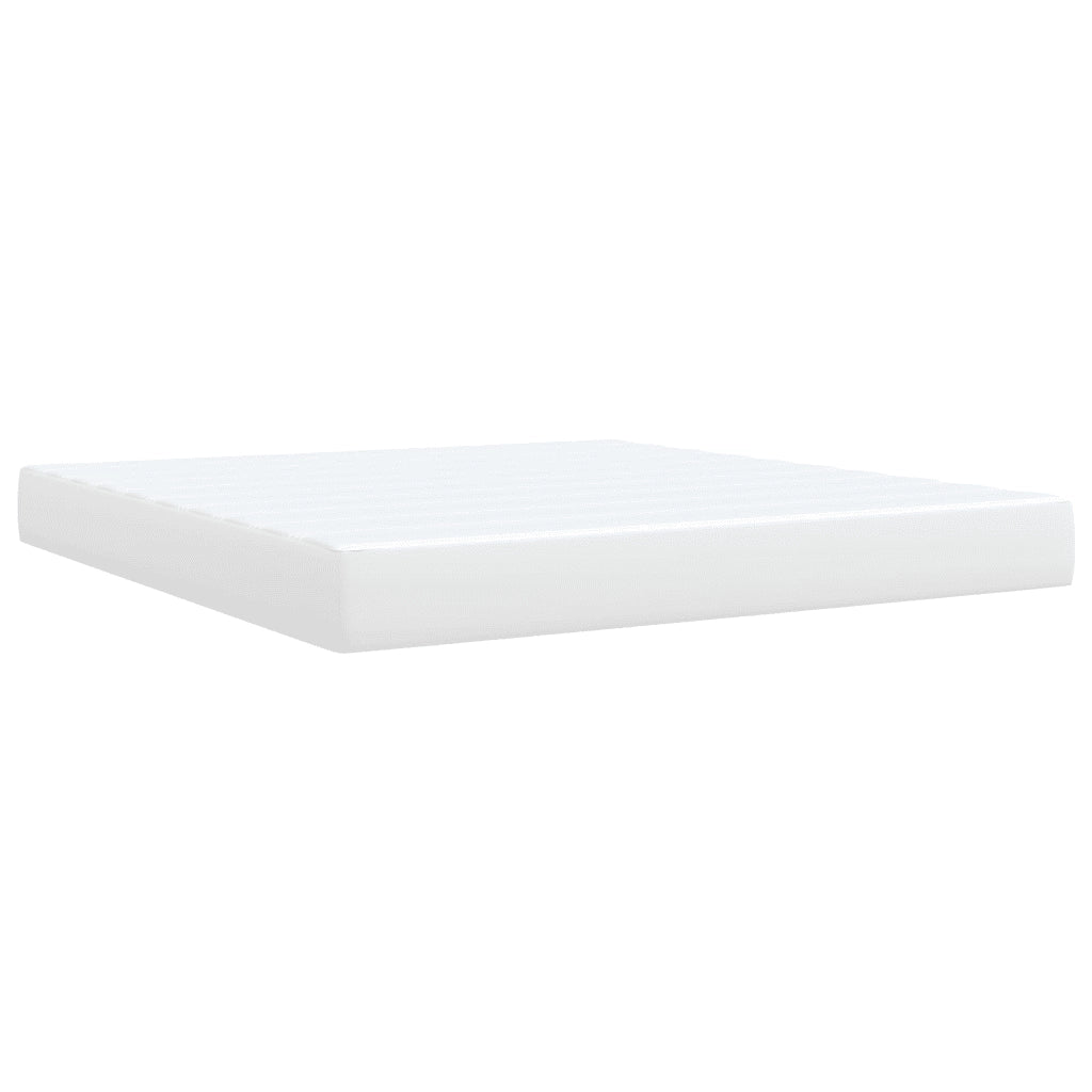 Giroletto a Molle con Materasso Bianco 180x200 cm in Similpelle 3285222