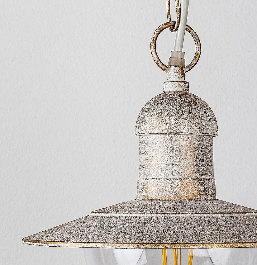 Lampada a sospensione Rabalux Oslo E27 bianco anticato
