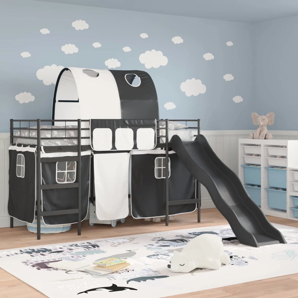 Struttura del letto loft per bambini Nero 90 x 190 cm Metallo 42020831