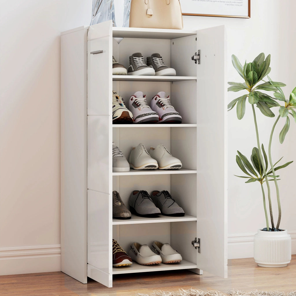 Armadio per Scarpe ¨C zephmum ¨C Bianco 55x36x108 cm