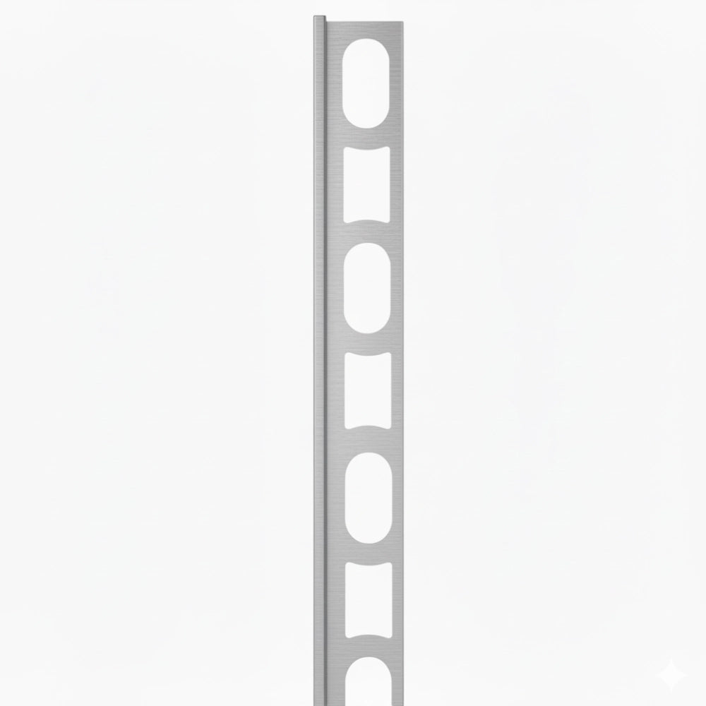 Profilo in alluminio verniciato a l per finitura parete proangle *** colore- grigio argento - 111, confezione 1