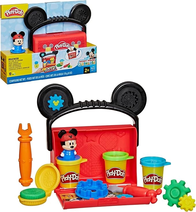 Play-Doh, Disney Junior, Garage Portatile,Hasbro, Eta 2+